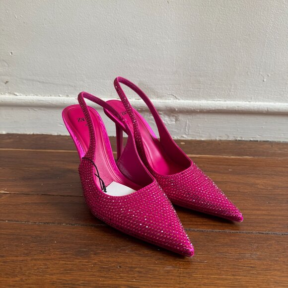 Zara Shoes - Zara Rhinestone Heels